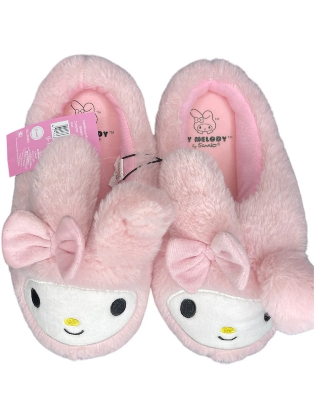 Sanrio Pink My Melody Plush Kids Slippers Adorable Sanrio My Melody slippers